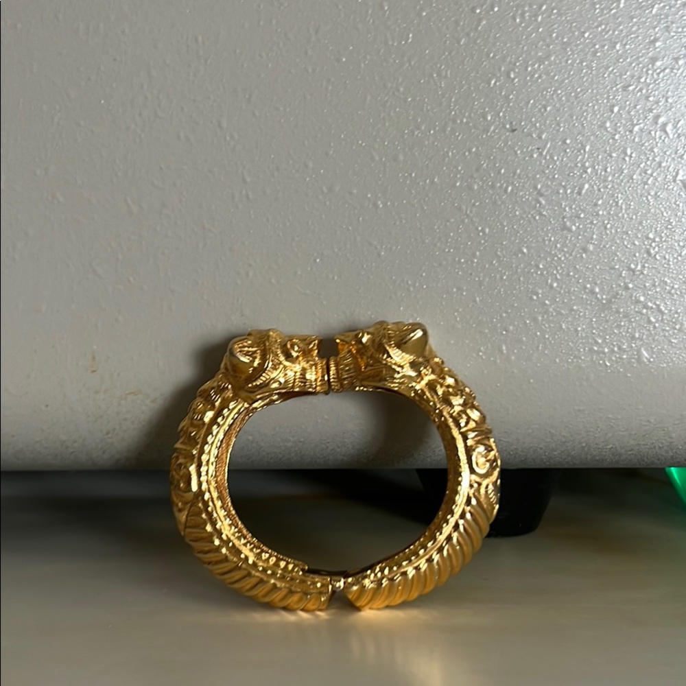 Vintage Kenneth Lane Foo Dog Clamper Bracelet